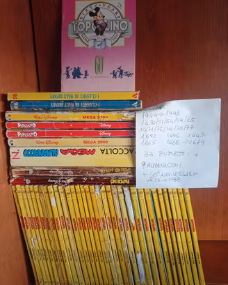 Lotto Disney 33 Topolini + Album 60 Anni + Omaggi