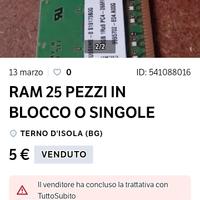 10 pezzi RAM DDR3 PER PC FISSO A SOLIII 15 EUXOOO