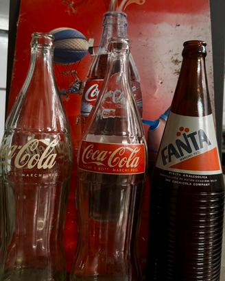 Bottiglie vintage Cocacola e Fanta