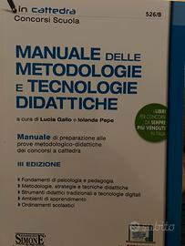 Libro Manuale metodologie e tecniche didattiche