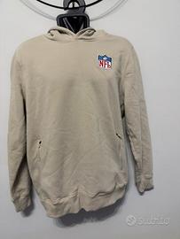 Felpa nfl  beige shield logo ricamato M vintage
