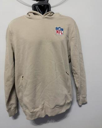 Felpa nfl  beige shield logo ricamato M vintage