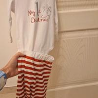 Set body my first christmas 9/12 mesi