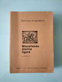 Miscellanea storica ligure - libro