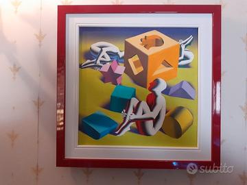 MARK KOSTABI olio su tela, pezzo unico del 2006