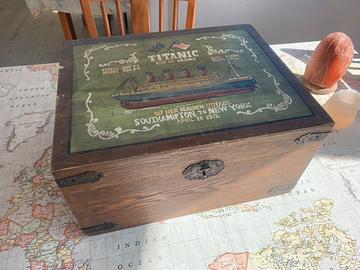 Scatola Rara In Legno, Baule, Titanic