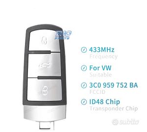 CHIAVE COMPLETA PER VOLKSWAGEN VW BEETLE BORA GOLF