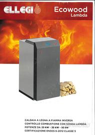 Caldaia a legna fiamma inversa 25 Kw ECOWOOD NUOVA