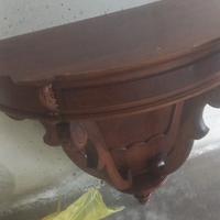 Antica alzatina in legno massello 