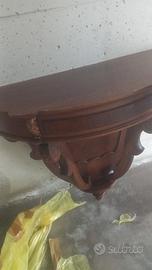 Antica alzatina in legno massello 