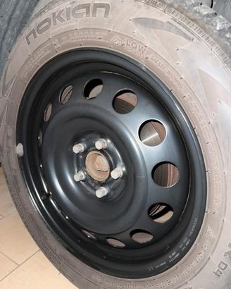 4 cerchioni in ferro per gomme 205 60 R16 per Opel