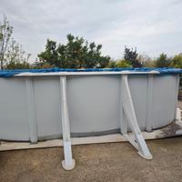 Piscina fuoriterra Gre Atlantide in acciaio 5x3