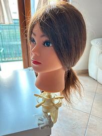 Testa parrucchiere con supporto