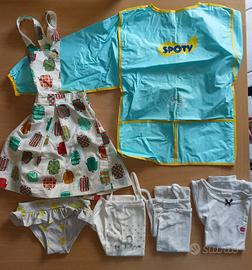 lotto 11 pezzi abbigliamento bambina da 2/4 anni