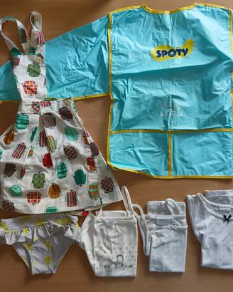lotto 11 pezzi abbigliamento bambina da 2/4 anni