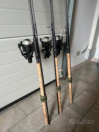 Canne carpfishing + mulinelli+ fodero