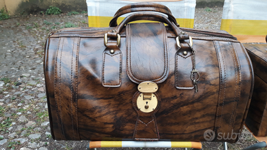 Borsone da viaggio con beaty vintage
