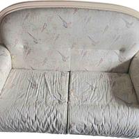 Coppia divani legno tessuto