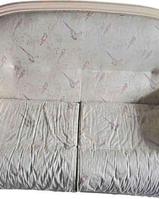 Coppia divani legno tessuto