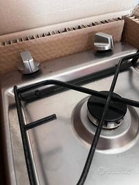 Piano Cottura a Gas 2 fuochi -Acciaio Inossidabile