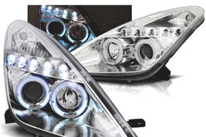 FARI PER TOYOTA CELICA T23 99-05 LED OCCHI ANGEL C