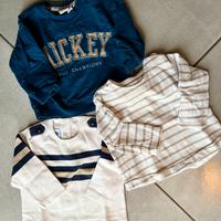 Set magliette neonato 6-9 mesi