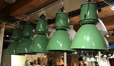 lampione industriale, illuminazione arredo, vintag