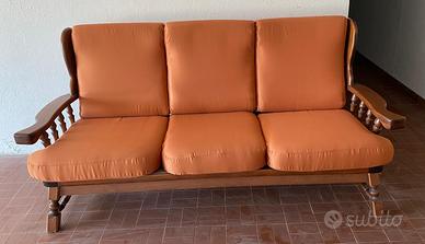 divano rustico legno