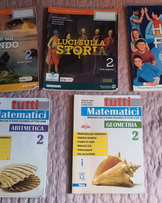 libri di testo scuola 1^ e 2^ media