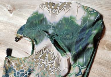 Cappuccio mimetico anti medusa tendente al verde