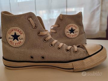Converse glitterate argento