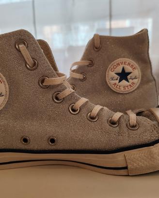 Converse glitterate argento
