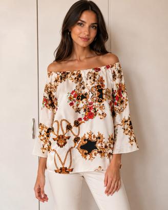 Maglia floreale Piazza Italia – taglia M