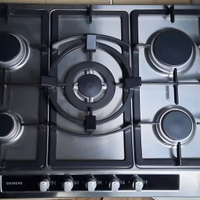 Piano Cottura 5 Fuochi Inox/Ghisa