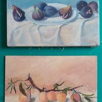 lotto 2 quadri pittore del 900 italiano