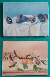 lotto 2 quadri pittore del 900 italiano