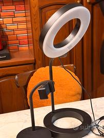 Ring lite led Ikea con supporto smatfhone