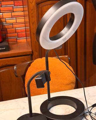 Ring lite led Ikea con supporto smatfhone