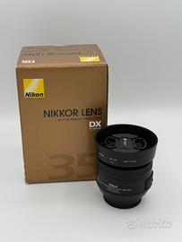 Nikon AF-S DX Nikkor 35mm f/1.8G + paraluce