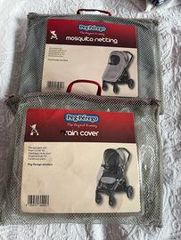 Zanzariera passeggino Peg Perego e Parapioggia