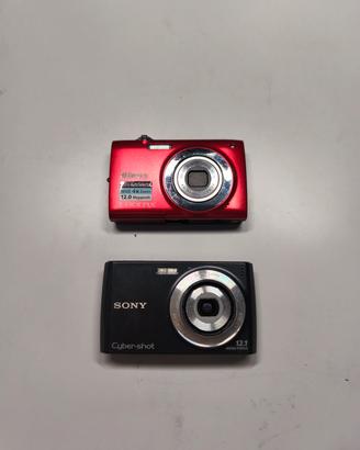 2 Fotocamere Vintage - Sony Cyber-shot + Nikon