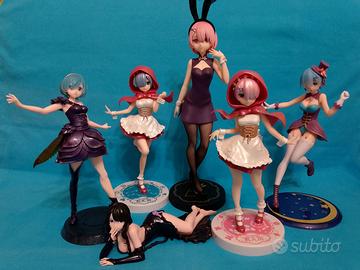 anime figure re:zero rem ram elsa emilia manga