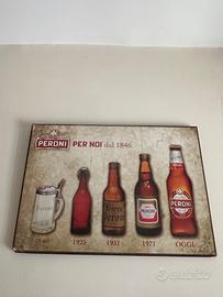 Due Pannello commemorativo birra Peroni