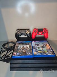 Ps4 Pro + 2 controller + 2 videogiochi