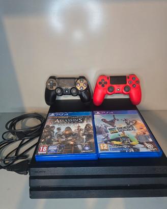Ps4 Pro + 2 controller + 2 videogiochi