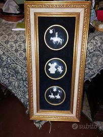 Quadretto con 3 riproduzioni spagnole 