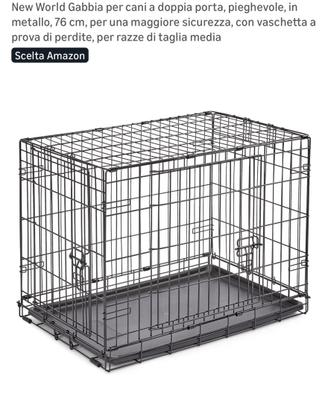 Gabbia per cani (simil kennel) con doppia porta