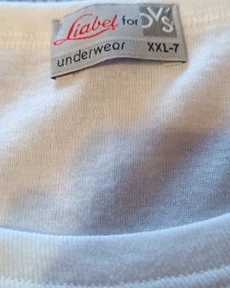 canottiere uomo cotone XXL taglia 7 