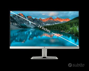 Monitor HP 24f Full HD  + alimentatore + hdmi
