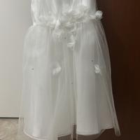 Vestito sposina bimba 5 anni nuovo con etichetta